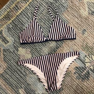 Aerie striped bikini (L)